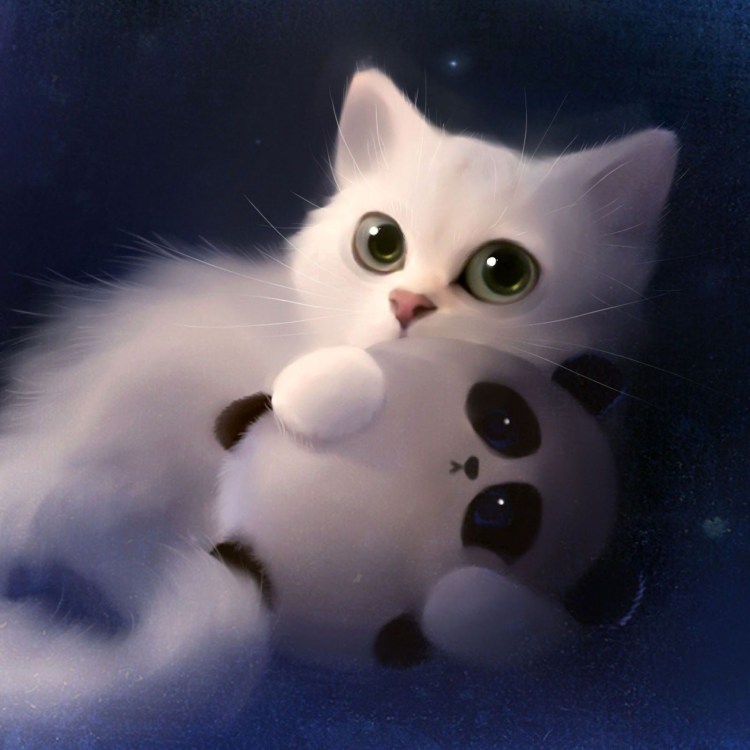 Аниме кошки животные