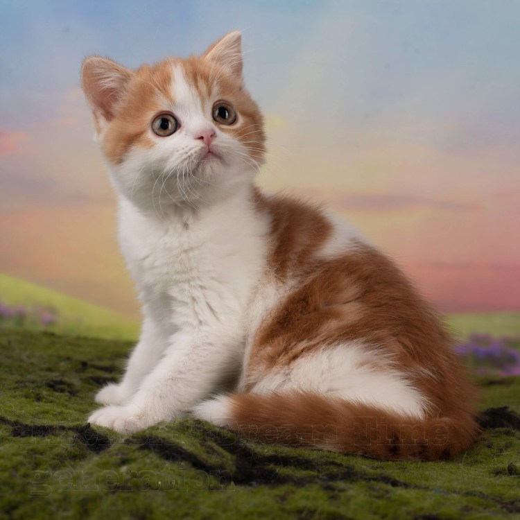 Шотландская прямоухая (скоттиш-страйт рыжий кот
