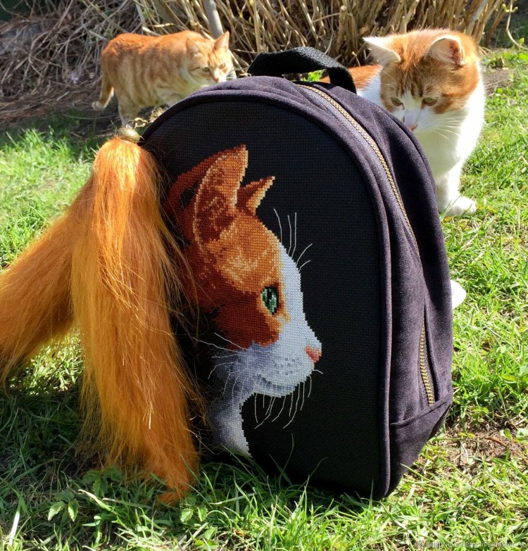 Рюкзак кот реалистичный