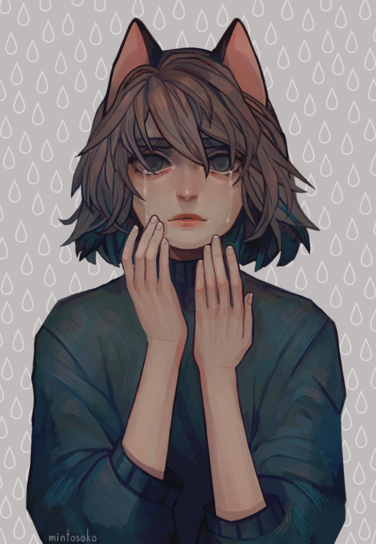 Девочка с рогами тень