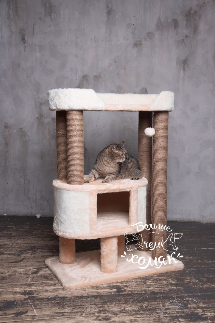 Балуй-01 джут домик для кошек с когтеточками