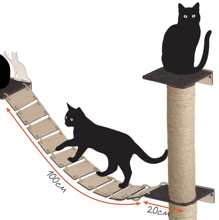 Комплекс-когтеточка Дарэлл "серый Кардинал" для мейнкунов