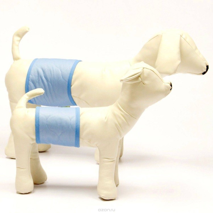 Пояс для кобелей Trixie тёмно-синий s 29 - 37 см