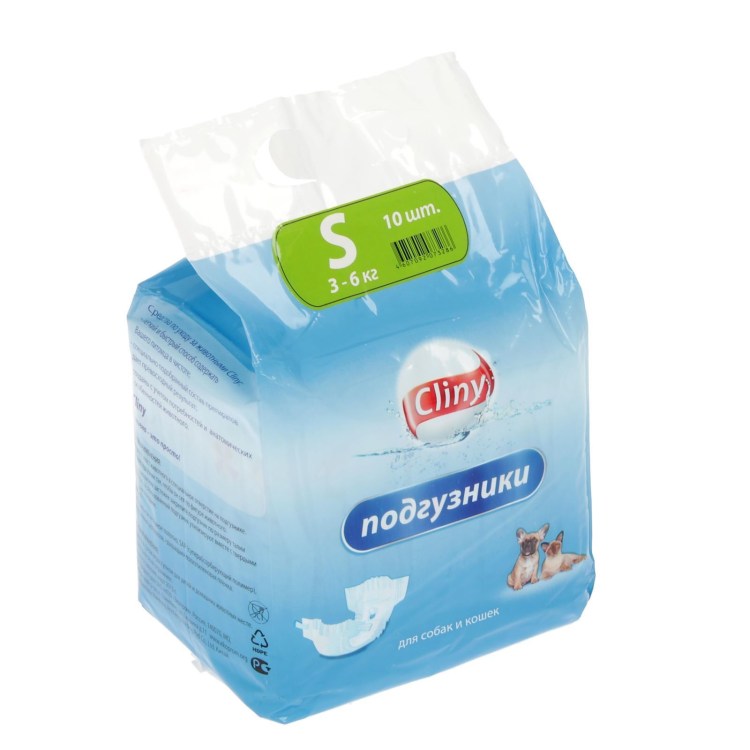 Подгузники Cliny д/собак 2-4 кг XS 11 шт к201