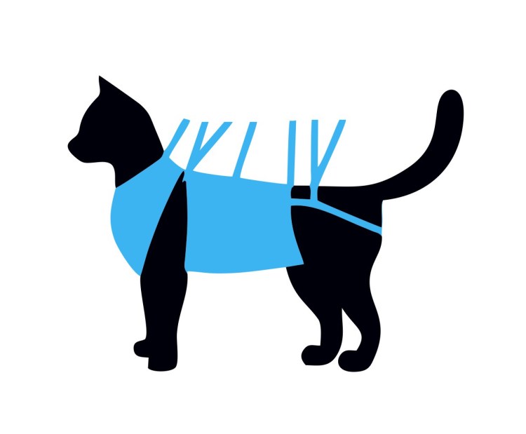 Попона послеоперационная Талисмед для кошек малая