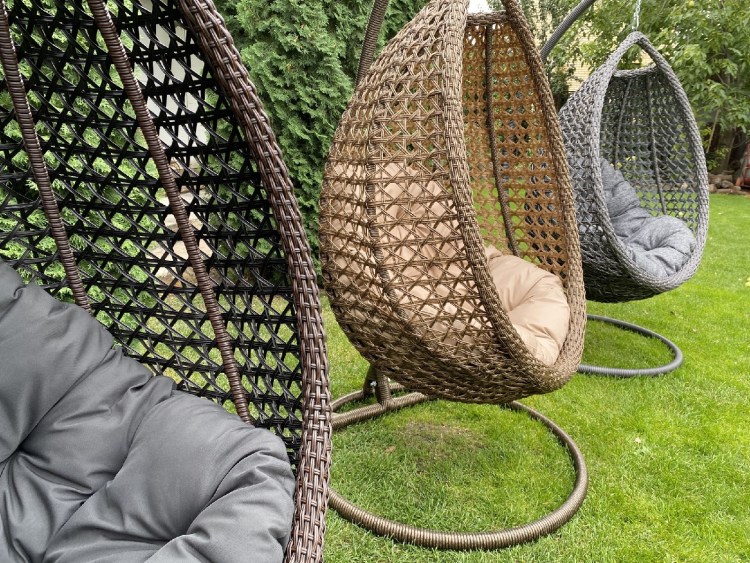 Домик для животных м-групп "кокон подвесной" белый