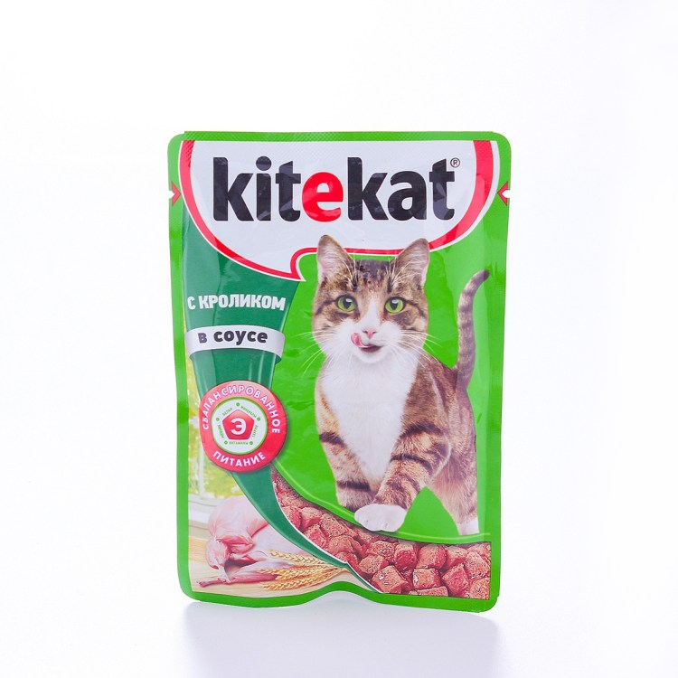 Kitekat корм для кошек с кроликом в соусе 85 г