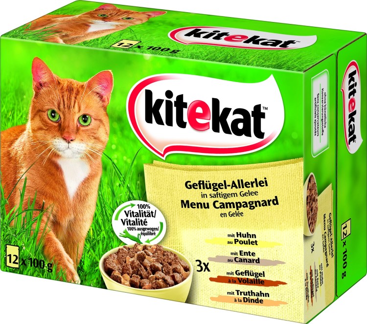 Kitekat пауч желе "говядина" 85 гр.