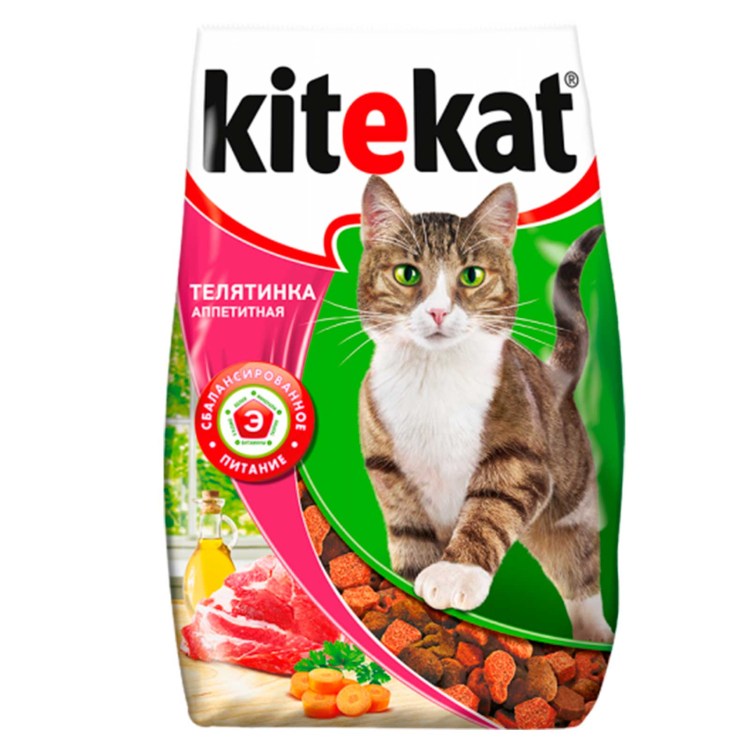 Корм для кошек Kitekat с говядиной 28шт. Х 85 Г
