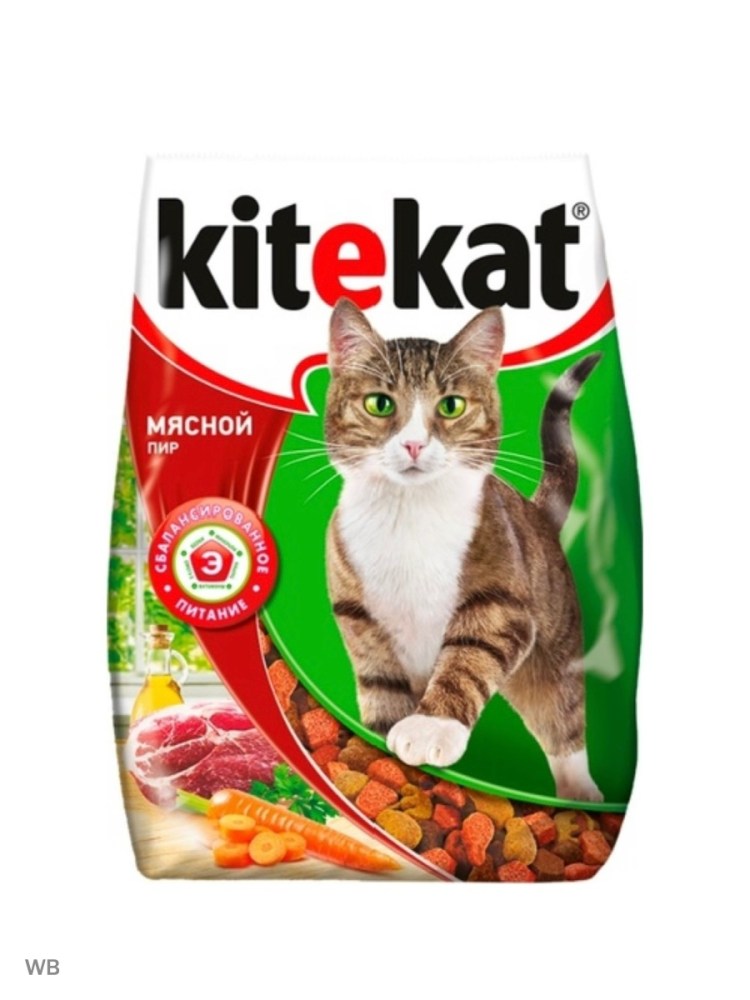 Корм Kitekat мясной пир 350г