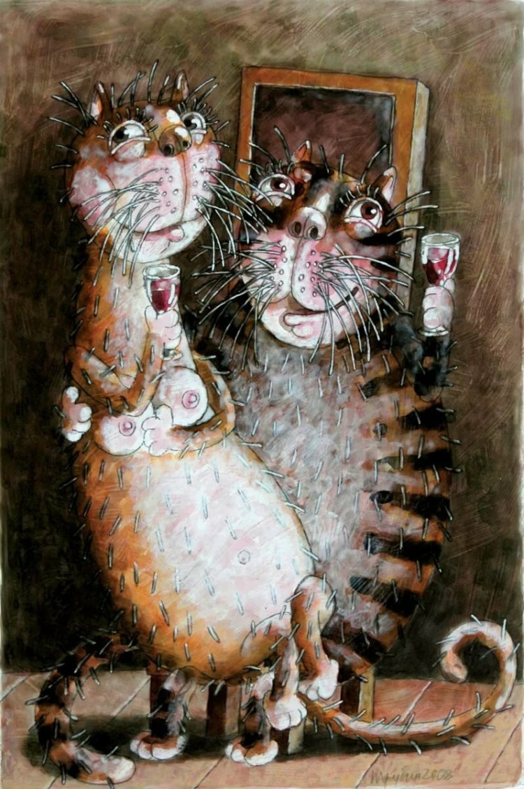 Влюбленные котики