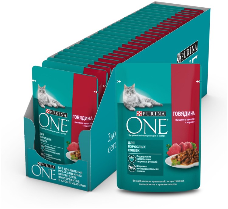 Purina one корм для кошек с чувствительным пищеварением