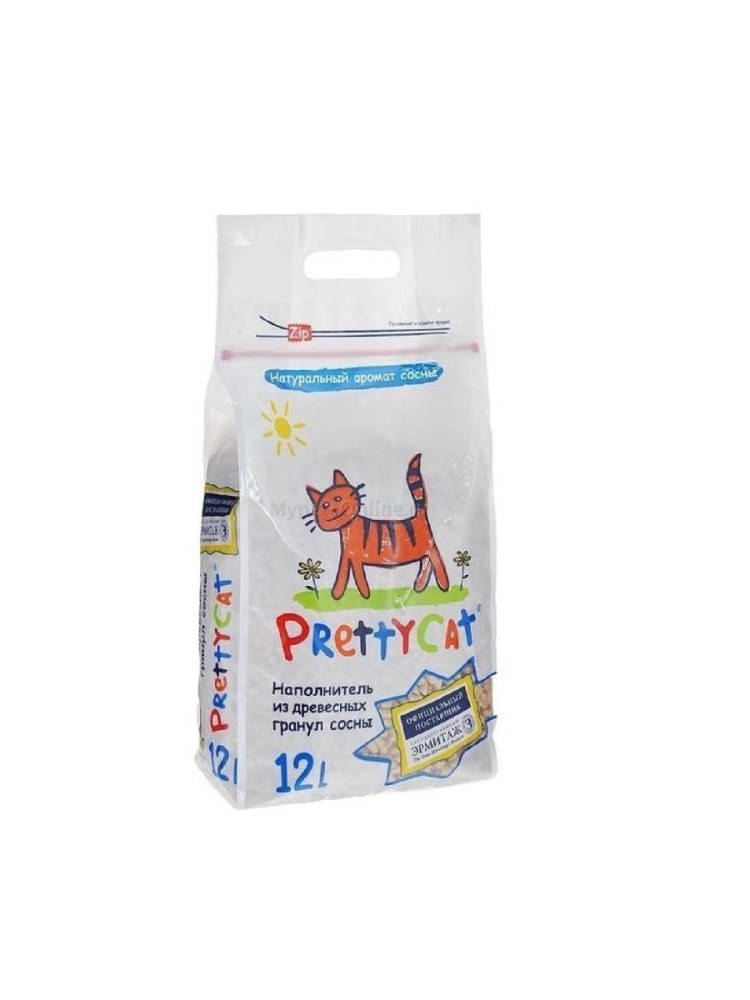 Впитывающий наполнитель PRETTYCAT Wood granules 23 кг