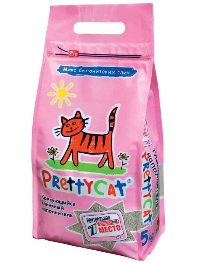 PRETTYCAT наполнитель древесный для кошачьих туалетов "Wood granules"