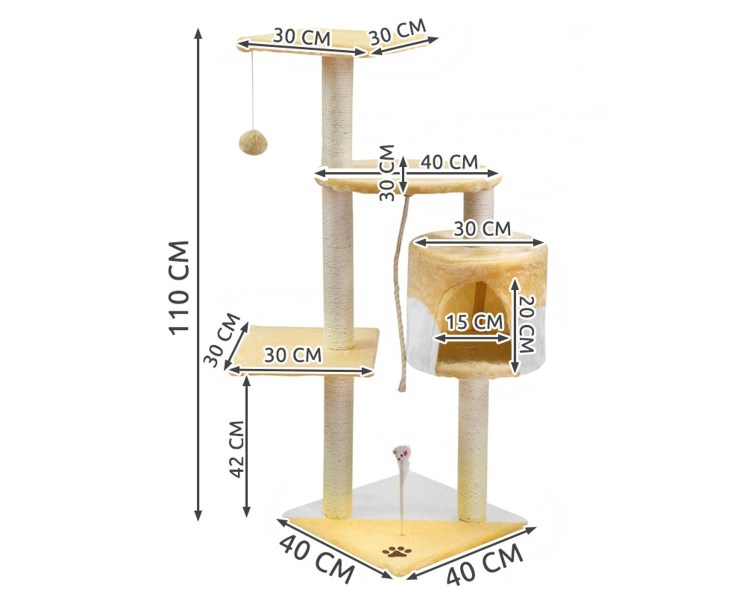 Когтеточка для кошек схема Размеры