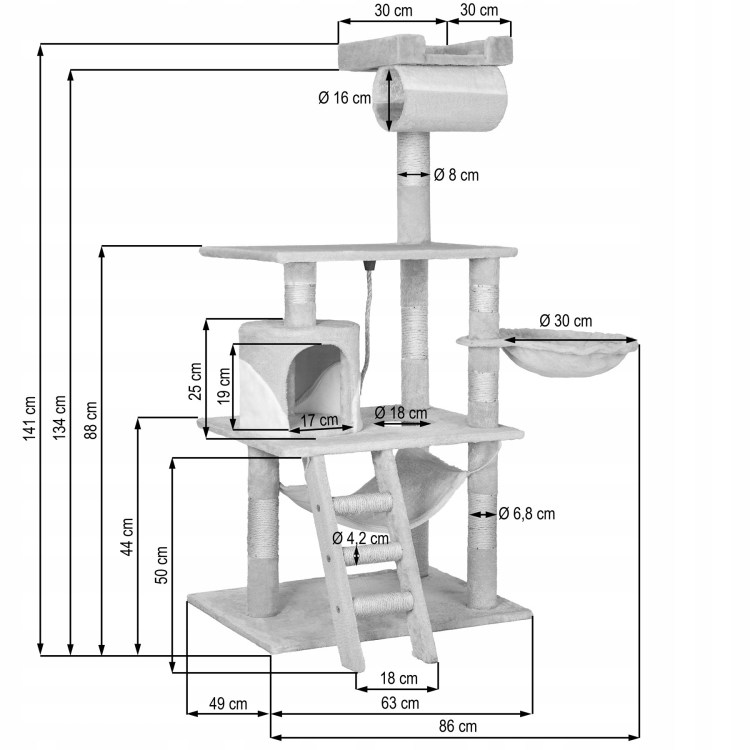 Зимний домик для кошки своими руками чертежи