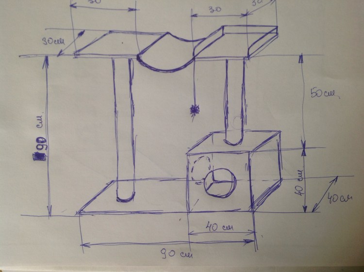 Чертежи комплексов для кошек