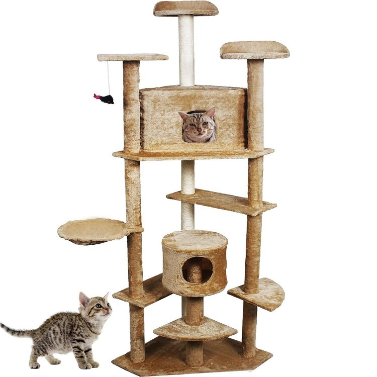 Угловой домик для кошки