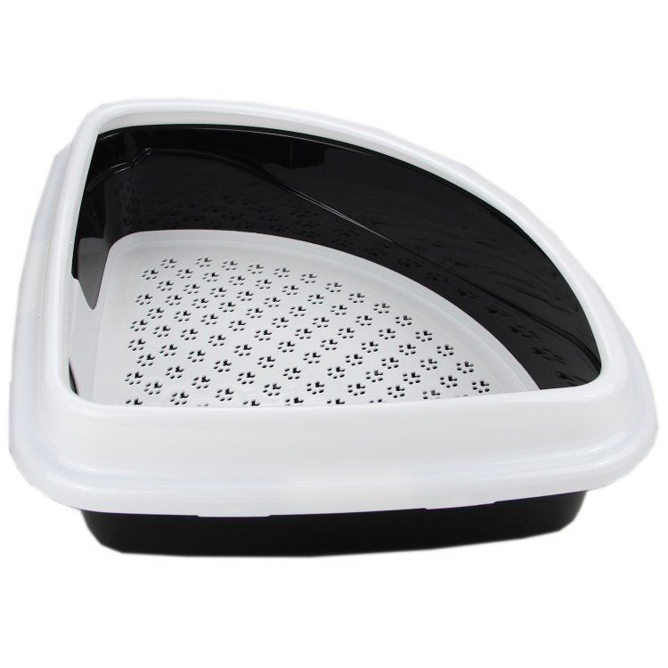 Туалет для кошек закрытый большой с выдвижным дном и сеткой 56 40 43