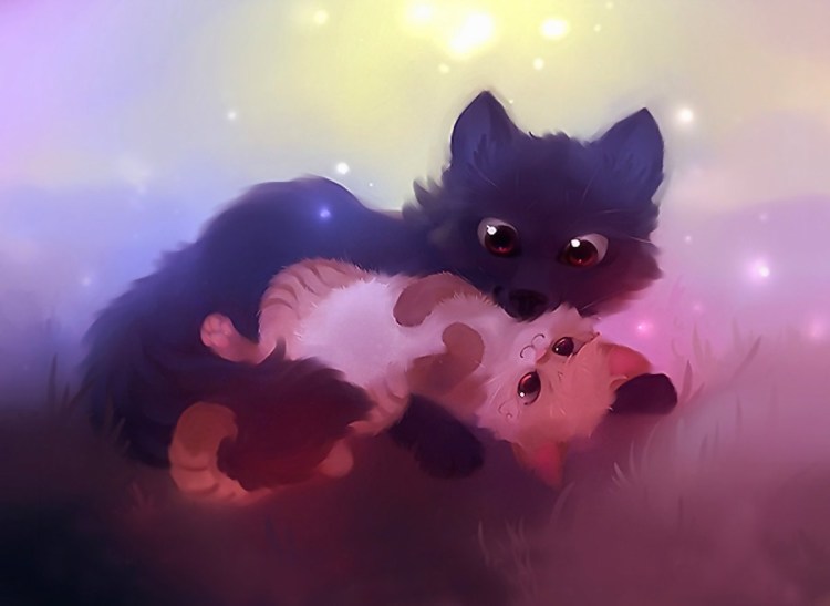 Милые мультяшные котята
