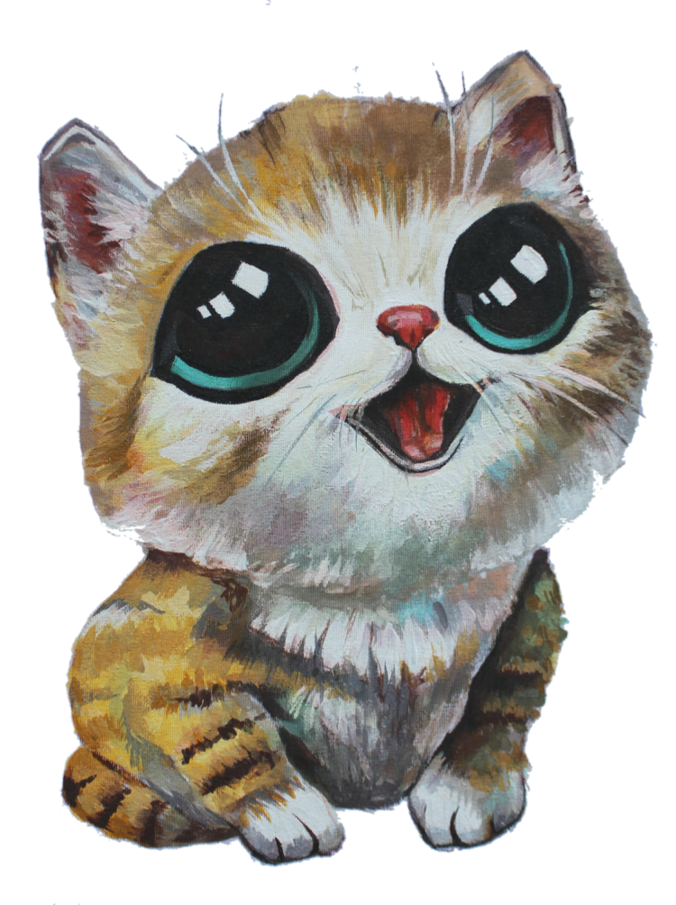 Милые мультяшные котята