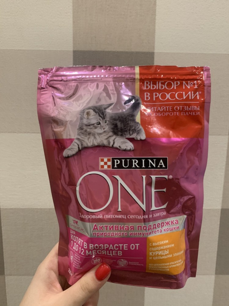 Корм д/взрослых кошек Purina one курица/спирулина 180г