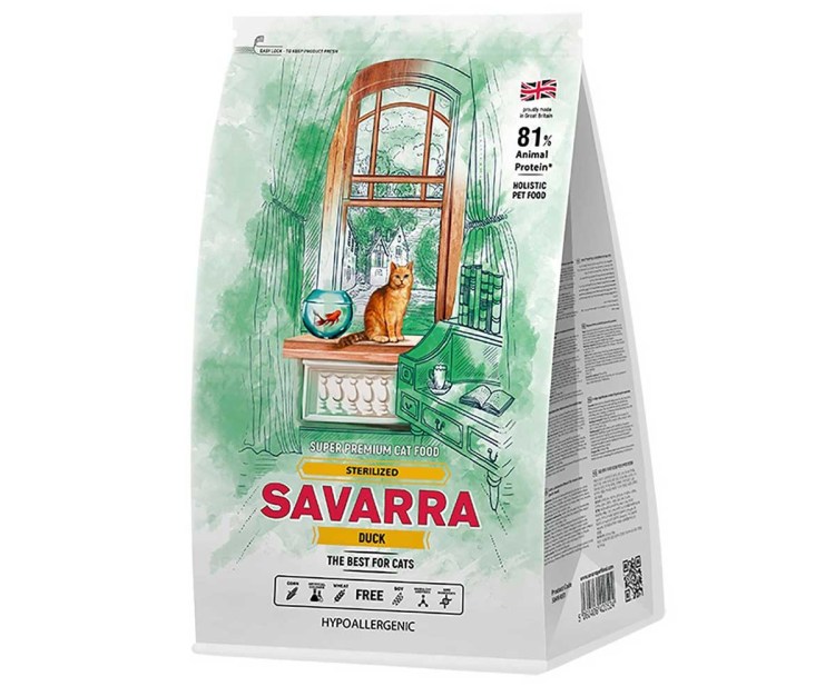 Корм для собак SAVARRA (1 кг) Adult small Breed утка и рис