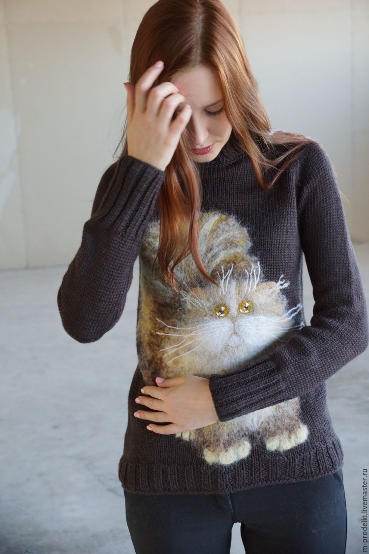 Котик в шарфике