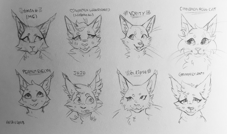 Построение головы кошки сзади