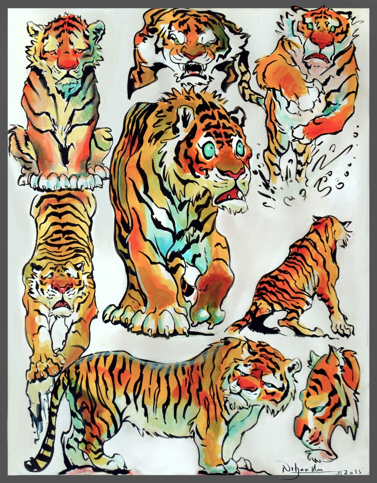 Золотой тигр референс