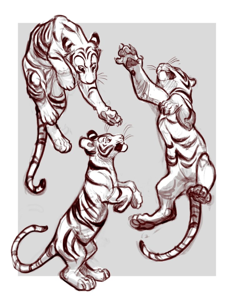 Морда тигра референс