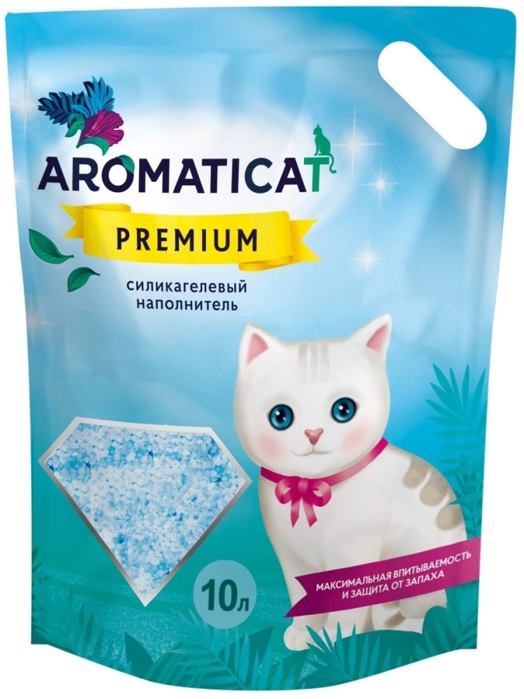 Впитывающий наполнитель AROMATICAT силикагелевый Яблоневый сад 10 л