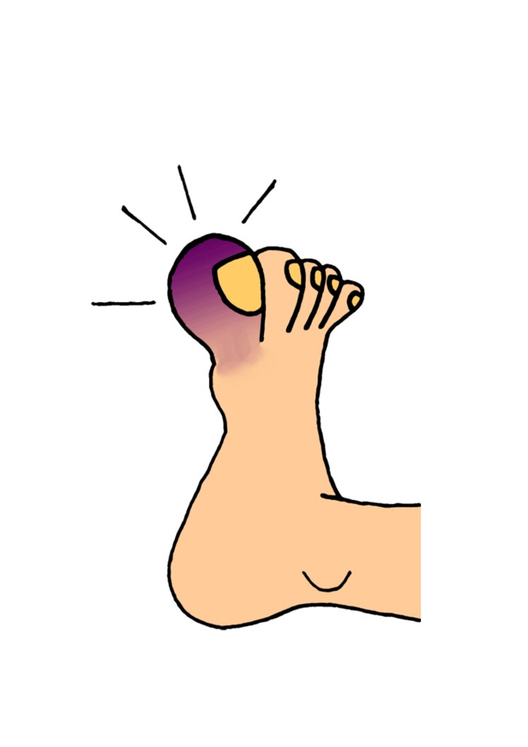 Пальцы ног рисунок