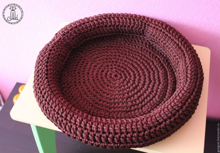 Корзинки для котов из трикотажной пряжи