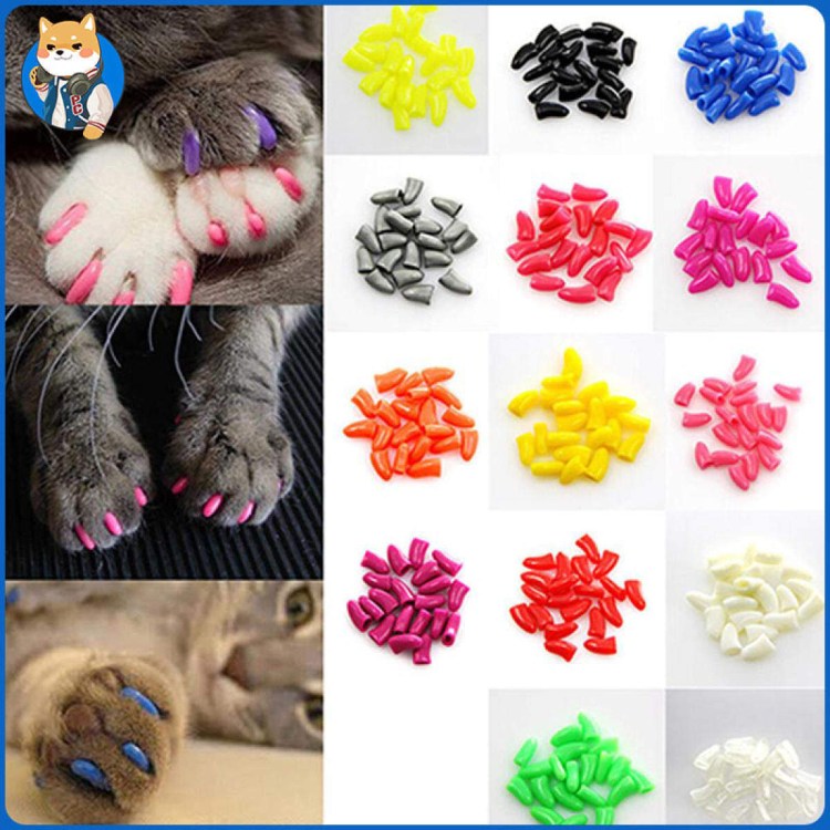 Когти накладные "антицарапки", размер s, чёрные 2640763