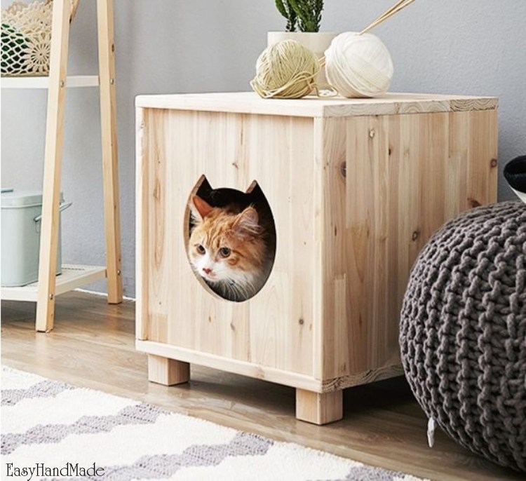 Домик для кошки из ламината