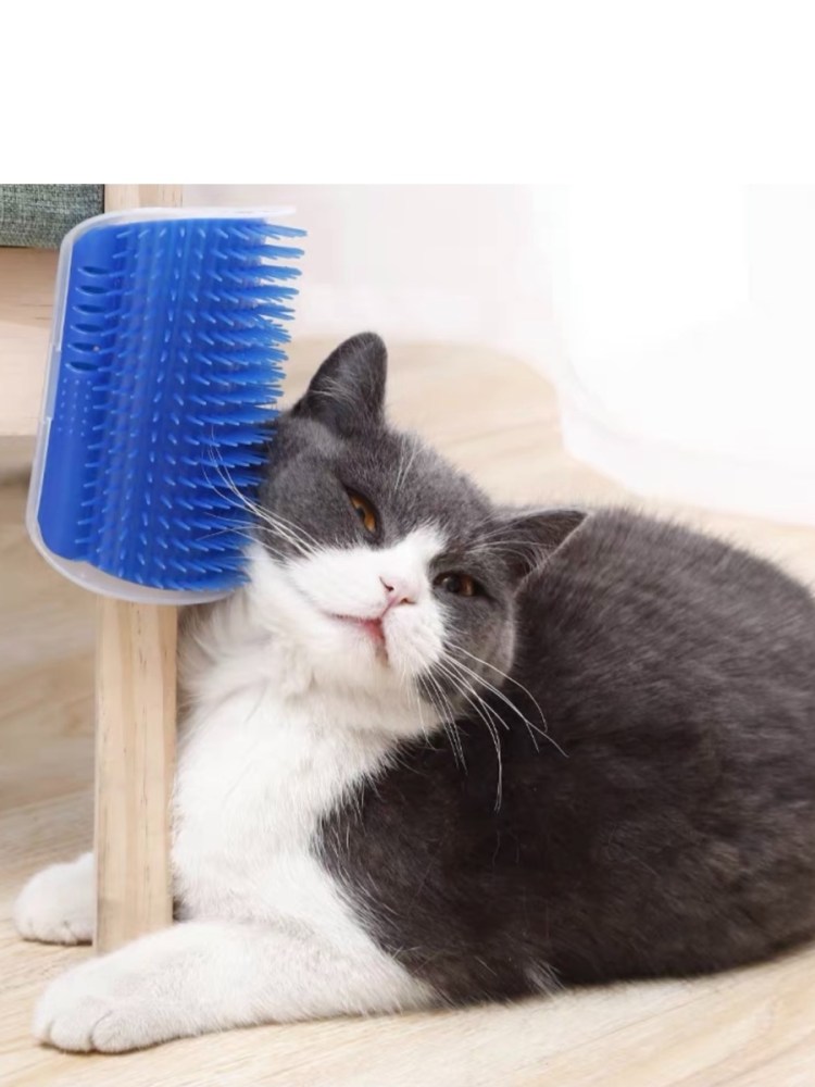 Угловая щетка-чесалка для кошек