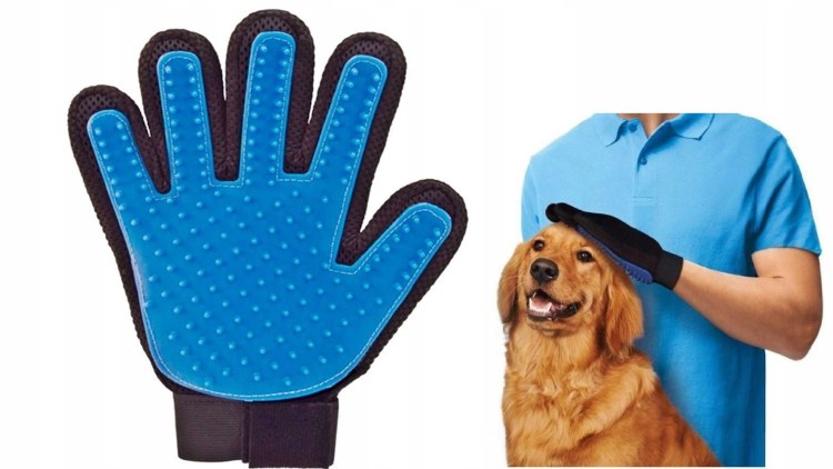 Щетка-варежка true Touch для вычесывания шерсти