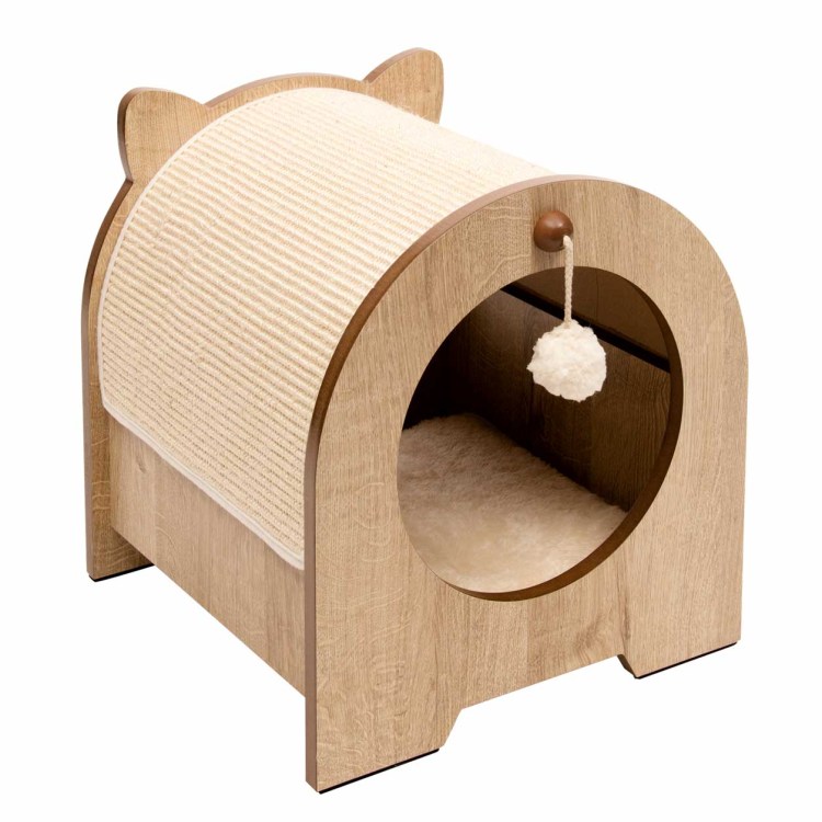 Фанерный домик для кошки