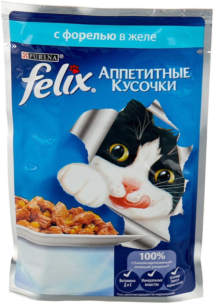 Felix (Феликс) лосось 85г корм для кошек в желе