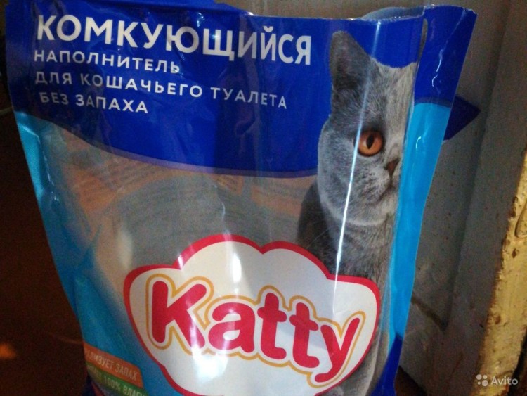 Кошачий наполнитель Katty комкующийся