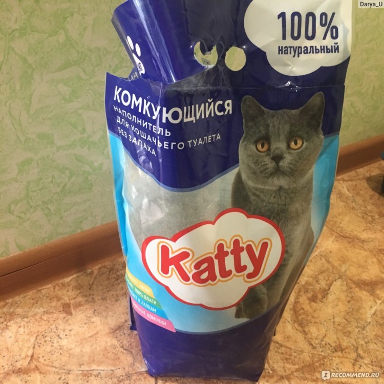 Наполнитель для кошачьего туалета Katty