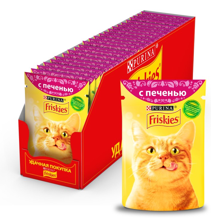 Friskies д/кошек курица в подливе 85г