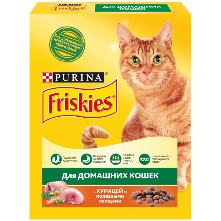 Корм для кошек friskies с ягненком, с говядиной 100 г