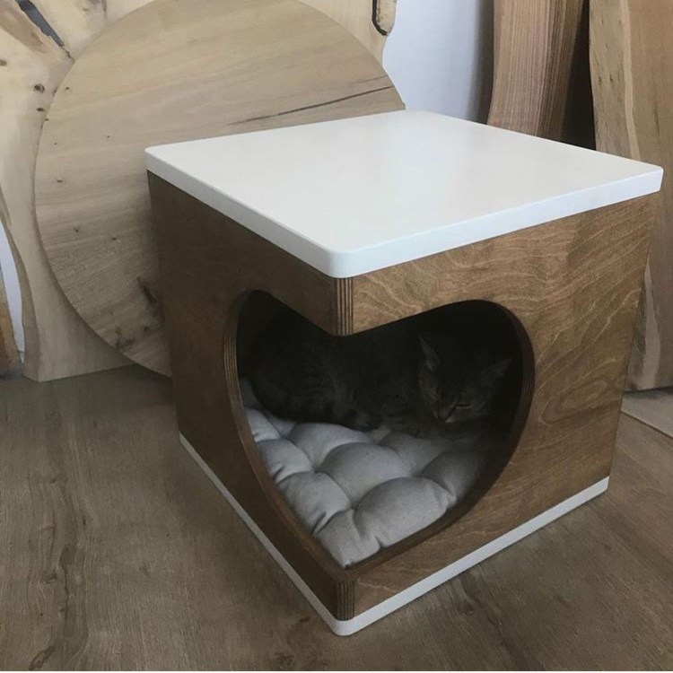 Домик для кота из фанеры