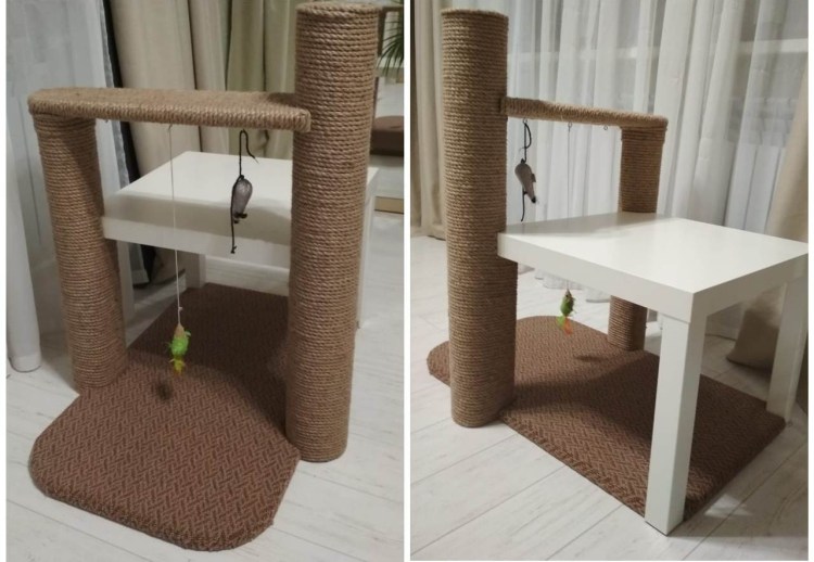 Когтеточка для котов из картона