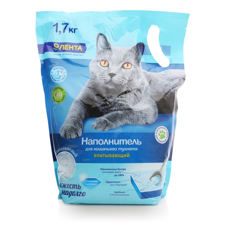 Кошачий наполнитель силикагель лента