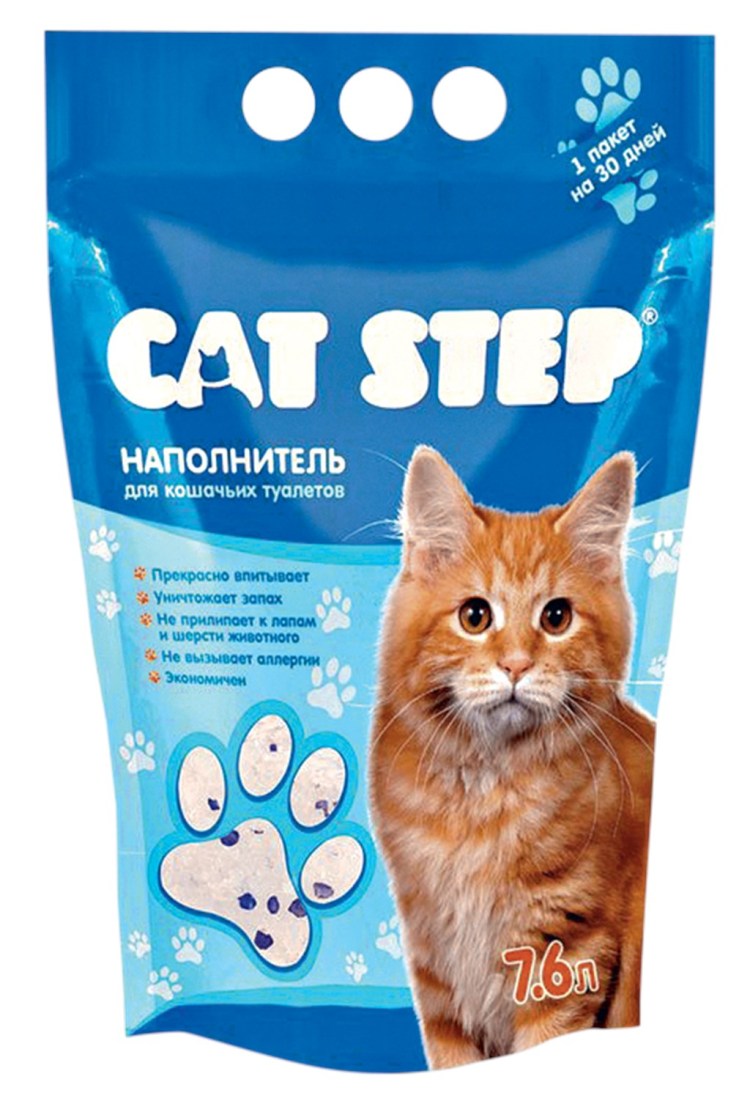 Наполнитель Cat Step, силикагелевый 7,6 л