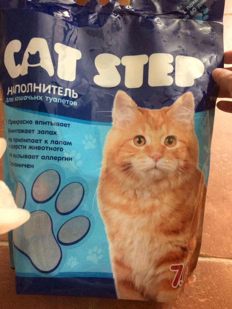 Cat Step наполнитель д/Кош. Туалетов силикагель 7,6 л./4