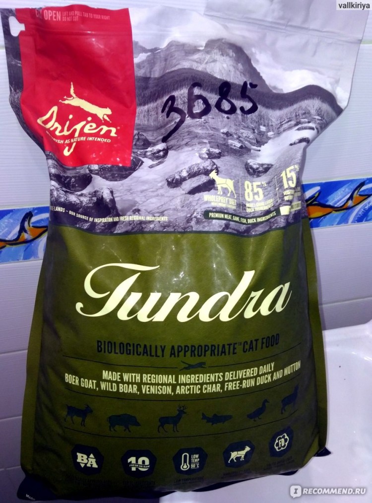 Корм Orijen Tundra